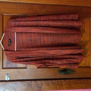 Jones New York Multitone Red Cardigan. Never Worn EUC.